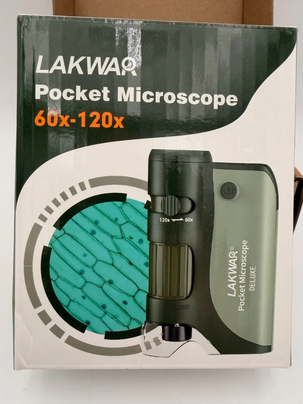 Portable Pocket Microscope 60x-120x - Green